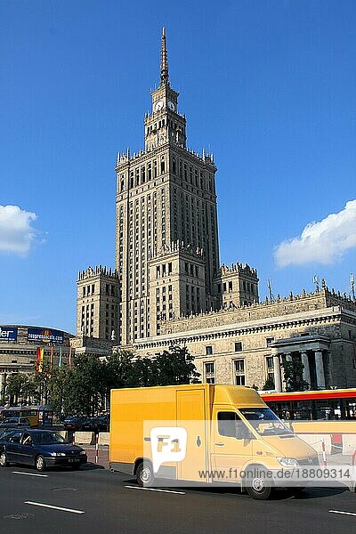 Der Kultur- und Wissenschaftspalast in Warschau Polen