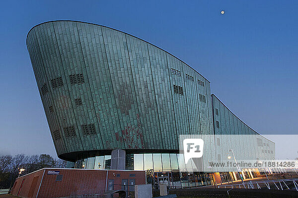 Netherlands  North Holland  Amsterdam  NEMO Science Museum at dusk