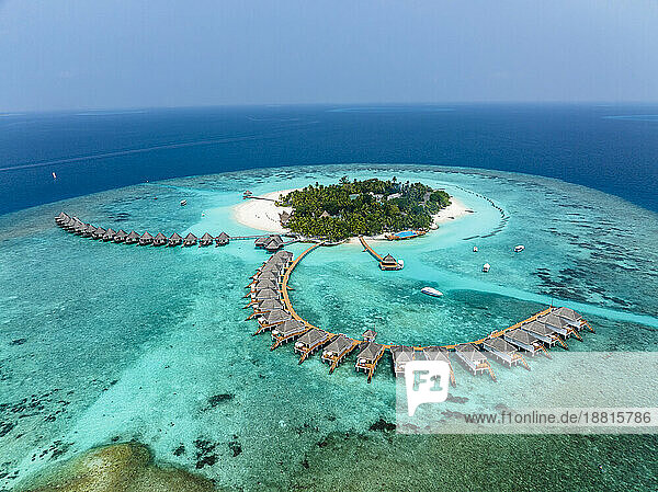 Tourist resort at Thulhagiri Island  Maldives