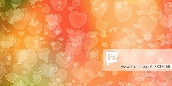 Romantische Pastellfarben herzförmigen Bokeh als Hintergrund  Valentinstag oder Muttertag Konzept