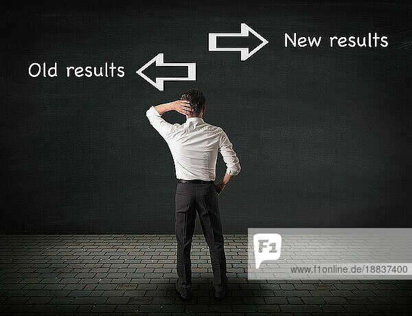Alte Ergebnisse vs. neue Ergebnisse  neue Denkweise oder Änderung des Geschäftskonzepts