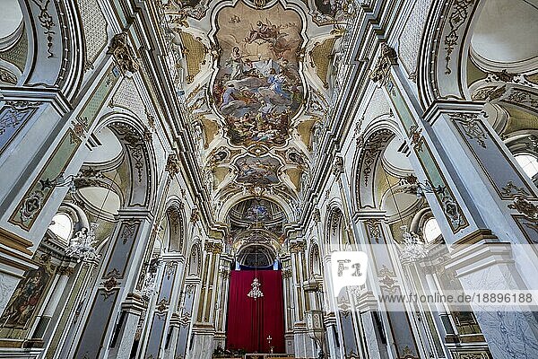 Die Basilika Santa Maria Maggiore von Vincenzo Sinatra. Ispica Sizilien Italien