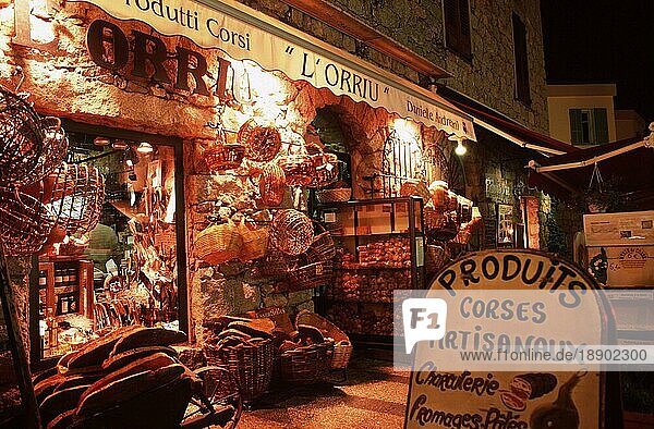 Shop at Porto Vecchio  Corsica  France  Geschäft in Porto Vecchio  Korsika  Frankreich  Europa