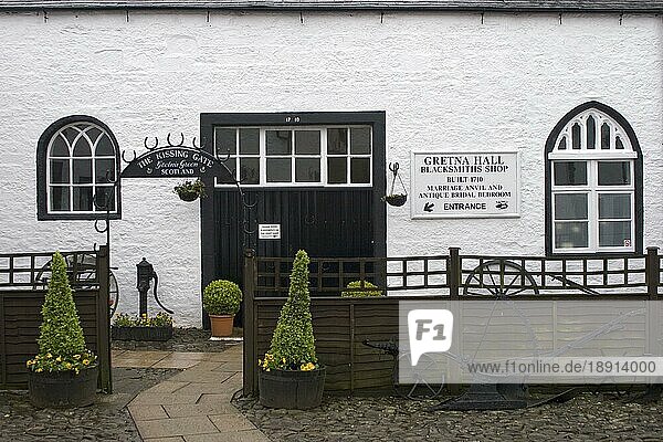 Blacksmith's Shop  Gretna Green  Schottland  Blacksmiths Shop  Schmiede  Kissing Gate  Hochzeitsschmiede