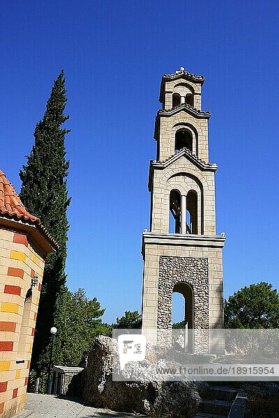 St. Nectarius Kirche  Rhodos  Glockenturm  Griechenland  Europa