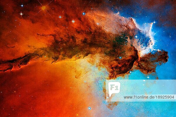 Fantastischer Weltraum-Hintergrund. Elemente dieses Bildes wurden von der NASA zur Verfügung gestellt