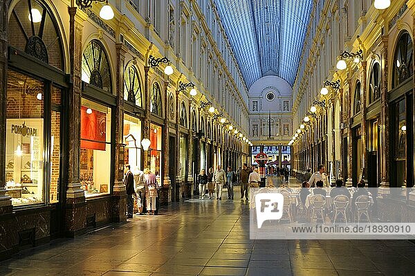Einkaufspassage Galeries Royales Saint-Hubert  Brüssel  Belgien  Europa