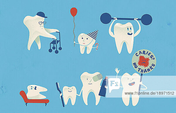 Plakat zur Zahnpflege