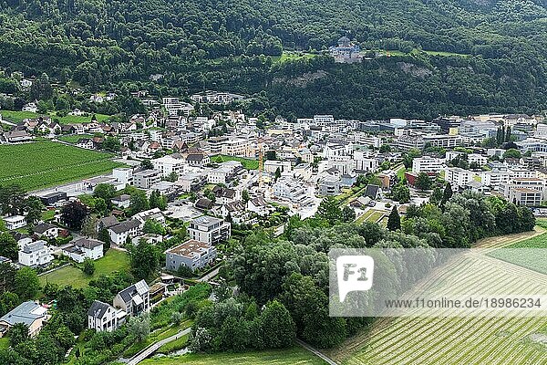 Wohnviertel Überbauung  Vaduz  Liechtenstein  Europa