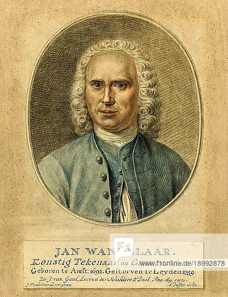 Jan Wandelaar (14. April 1690 bis 26. März 1759)  auch Jan Wandelaer  war ein niederländischer Maler  Kupferstecher und Radierer sowie Bühnendichter  Historisch  digital restaurierte Reproduktion von einer Vorlage aus dem 19. Jahrhundert