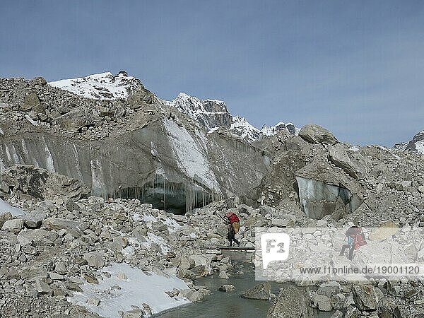 Szene auf dem Weg zum Everest Base Camp