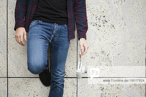 Close up stilvolle Reisende Jeans. Auflösung und hohe Qualität schönes Foto
