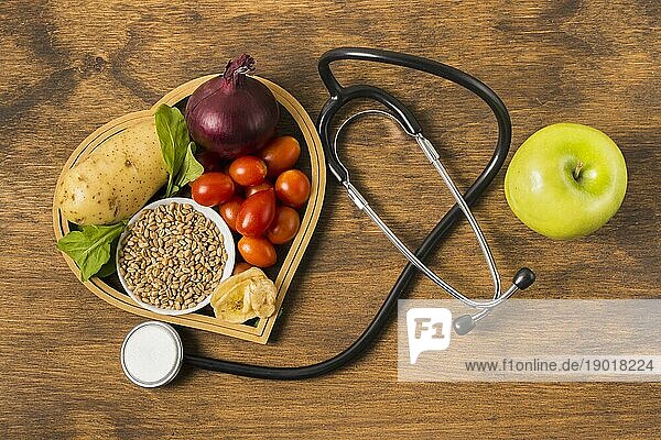 Foto Gesunde Lebensmittel und medizinische Geräte. Auflösung und hohe Qualität schönes Foto