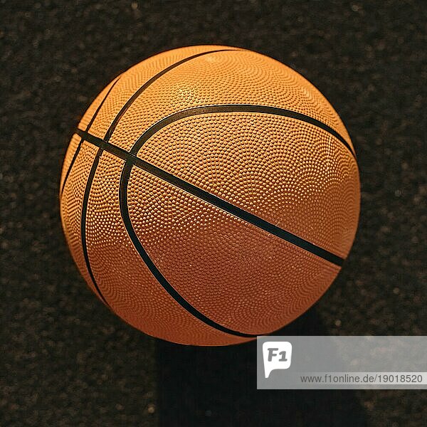 Hoher Winkel Basketballfeld Nahaufnahme. Auflösung und hohe Qualität schönes Foto