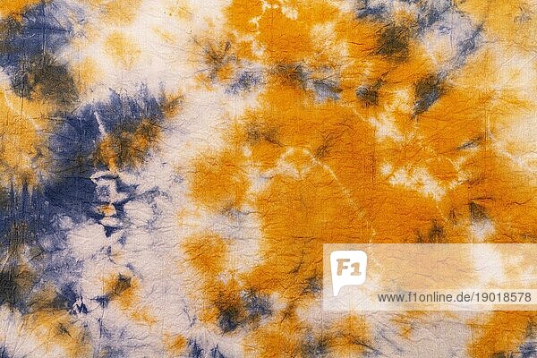 Foto Flat lay of tie dye fabric. Auflösung und hohe Qualität schönes Foto