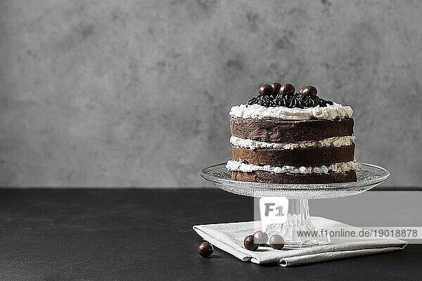 Frontansicht köstlichen Kuchen Konzept. Auflösung und hohe Qualität schönes Foto