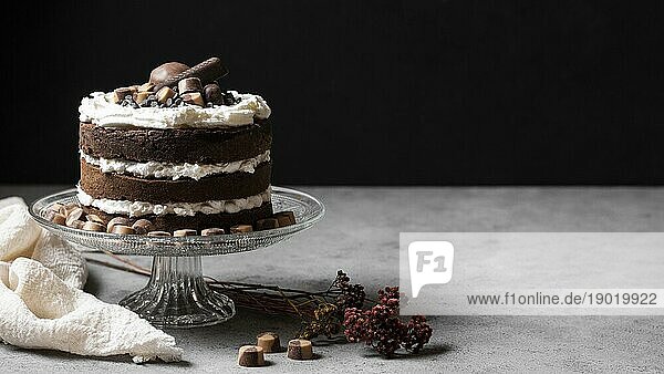 Vorderansicht köstlichen Kuchen Konzept 2. Auflösung und hohe Qualität schönes Foto