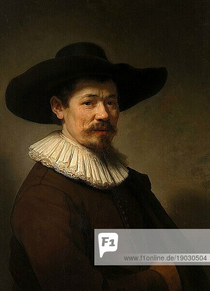 Herman Doomer (ca 1595-1650)  Gemälde von Rembrandt van Rijn (1606) (1669)  Historisch  digital verbesserte Reproduktion einer Vorlage aus der damaligen Zeit