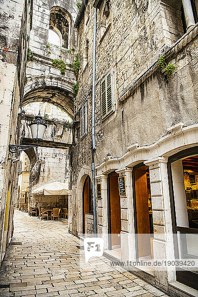 walkway in the old town of Split