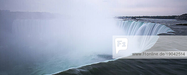 Horseshoe Falls on the Canada side of Niagara Falls in Ontario  Canada.