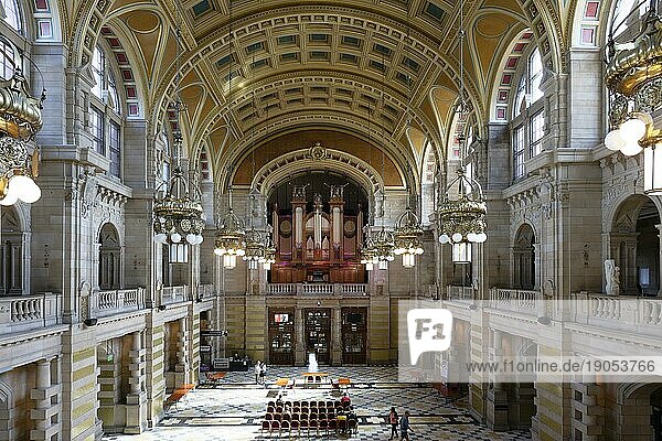 Innenansicht  Orgel  Centre Hall  Kelvingrove Art Gallery and Museum  Finnieston  Glasgow  Scotland  Großbritannien  Europa