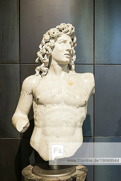 Antike Marmorskulptur  römische Büste  Kapitolinische Museen  Kapitol  Rom  Latium  Italien  Europa