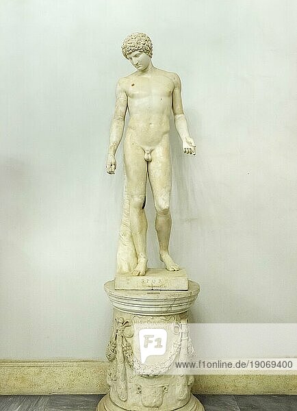 Statue dell'Antinoo Capitolino  1.- 2. Jh.  Palazzo Nuovo  Kapitolinische Museen  Musei Capitolini  Kapitol  Rom  Roma  Latium  Lazio  Italien  Europa