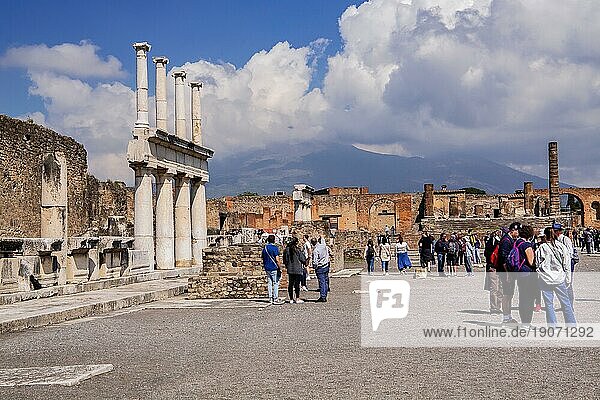 Römisches Forum  Pompei  Golf von Neapel  Kampanien  Süditalien  Italien  Europa