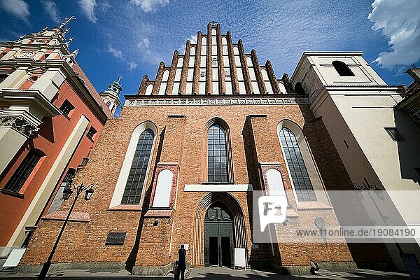 Gotische Erzkathedrale Basilika des Martyriums des Heiligen Johannes des Täufers in der Warschauer Altstadt  Polen  Europa