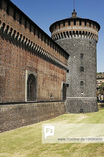 Das Castello Sforzesco in Mailand