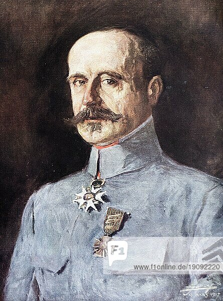 Französische Armee General Debeney Porträt  1917  Frankreich  Europa
