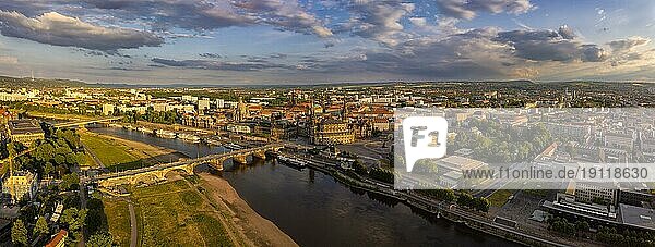 Panorama der Altstadt von Dresden