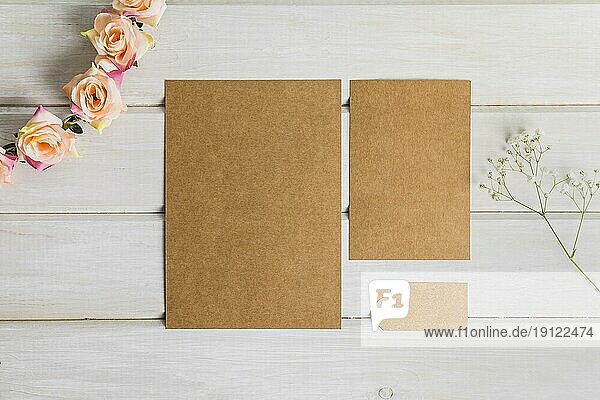 Blanko Briefpapier Set aus Karton