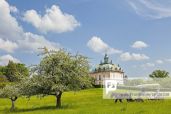 Fasanenschlösschen Moritzburg im Frühling