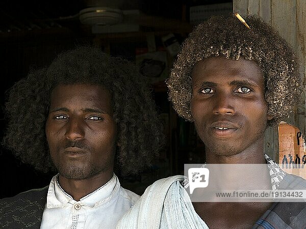 Afar Männer,  Portrait,  Semera,  Äthiopien,  Afrika