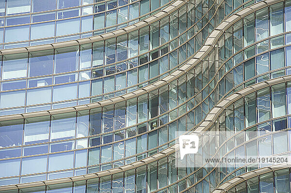 Europe  Italy  Lobardia  Milan  Shapes and lines of Piazza Gae Aulenti