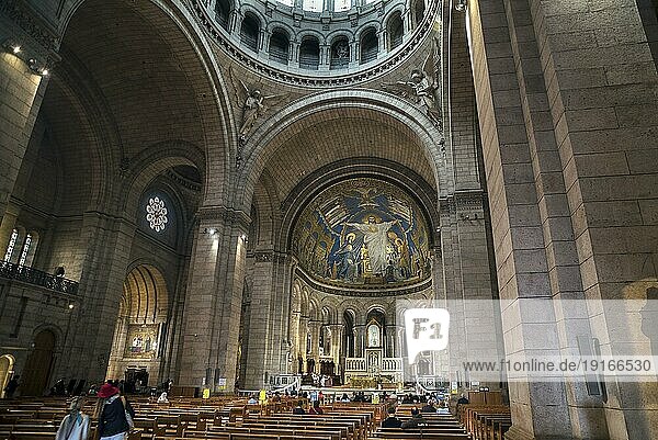 Innenraum der Basilika Sacré-C?ur de Motmartre  Paris  Frankreich  Europa