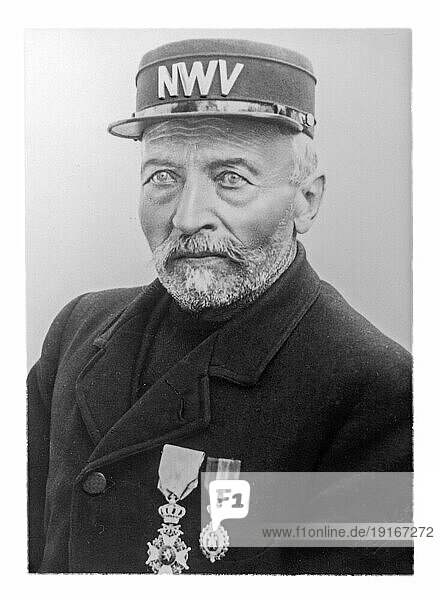 Porträt von Karel Cogge  der eine wichtige Rolle bei der Überschwemmung der Yserebene spielte  Oktober 1914  Westflandern  Belgien  Europa