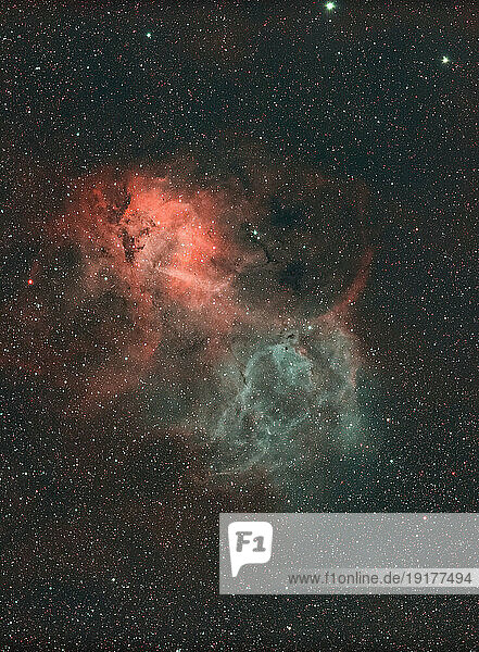 Lion Nebula (SH2-132) in constellation Cepheus