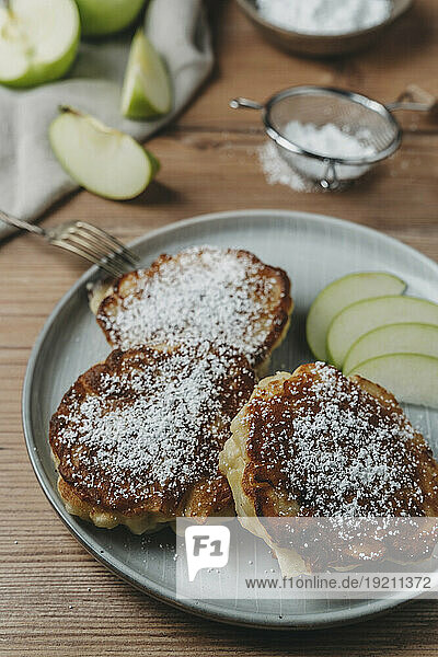 Racuchy (apple pancakes with kefir  Poland)