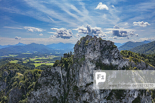 Austria  Salzburger Land  Drone view of Nockstein summit in summer