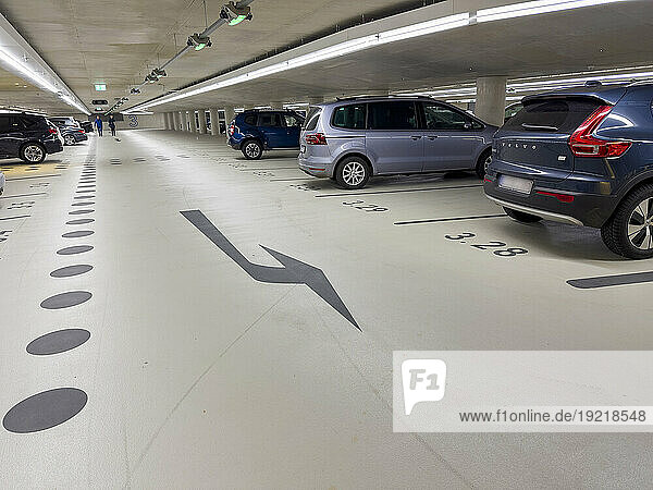 Germany  Duesseldorf  underground car park