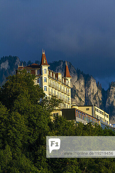 Suisse,  Montreux, . Canton of Vaud. Glion Institute of Higher Studies. international hotel management school