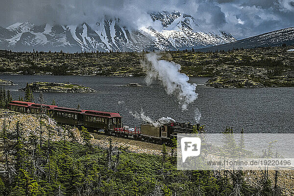 White Pass and Yukon Route narrow-gauge railroad; Klondike  Alaska  United States of America