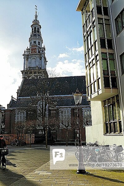 Die Zuiderkerk oder Südkirche in Amsterdam  Niederlande  Europa