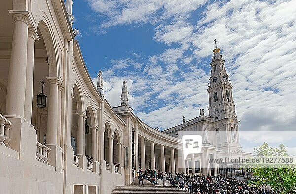 Das Heiligtum von Fatima  das auch als Basilika der Frau von Fatima bezeichnet wird  Fatima  Portugal  Europa