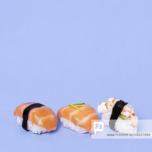 Kopierraum frisches Sushi