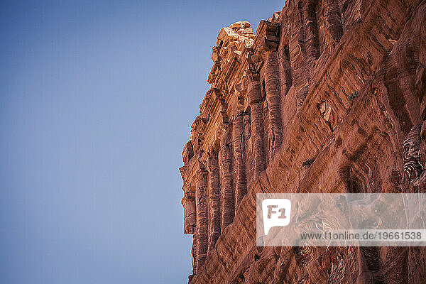 Carved facade at Petra