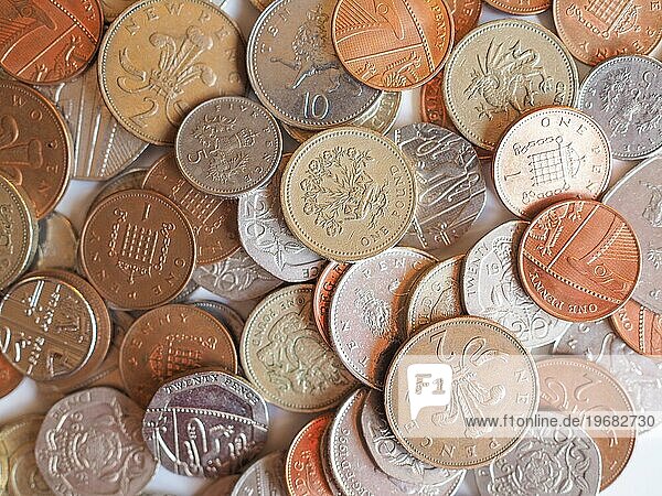 Pfund Münzen  Großbritannien  Europa