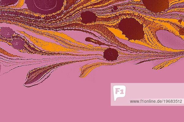 Kreative ebru Kunst Hintergrund mit abstrakten Farbe. Marmorierung Textur florale Muster